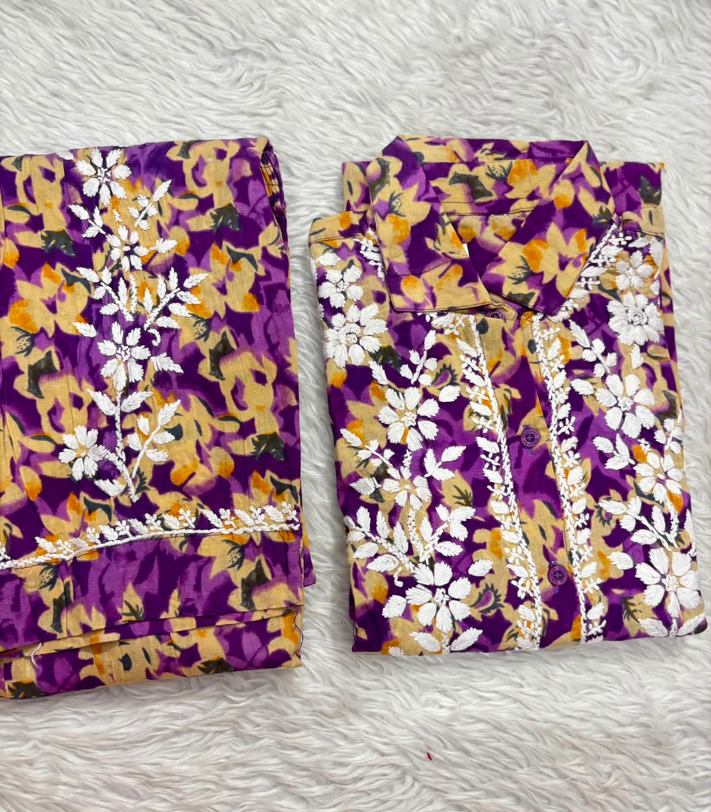 Chikankari Co-rd set mul printed