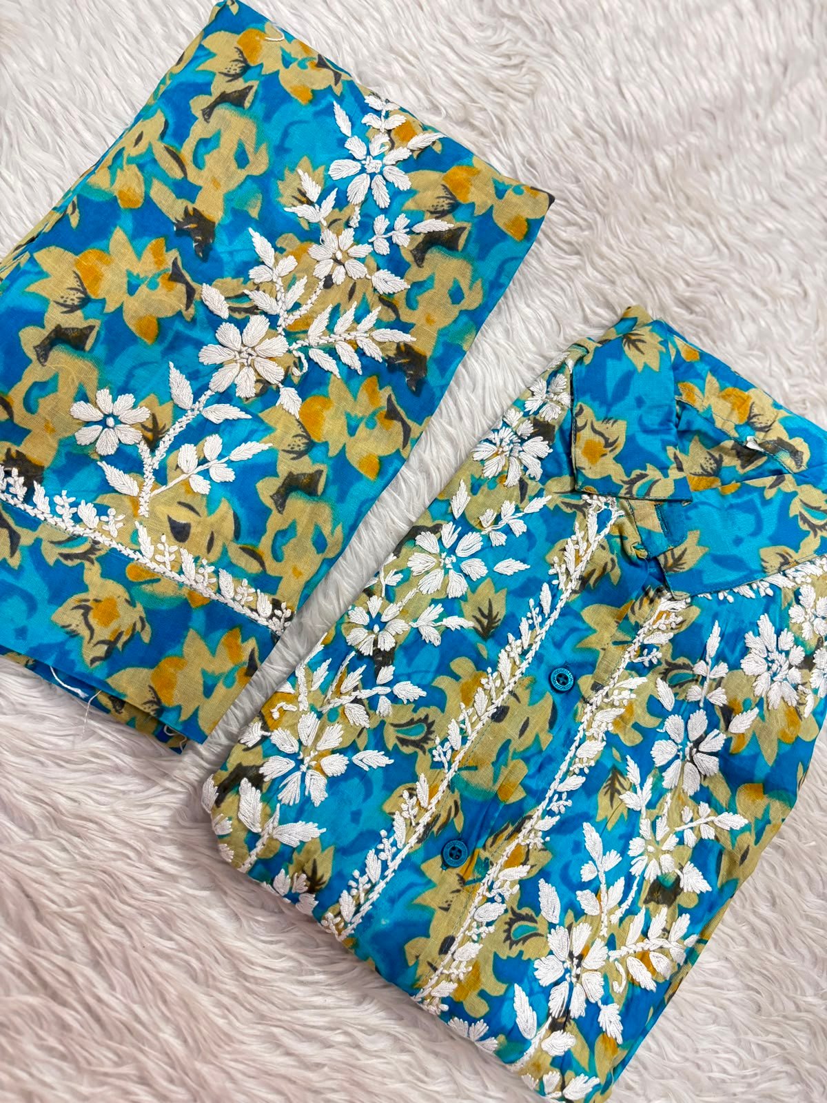 Chikankari Co-rd set mul printed