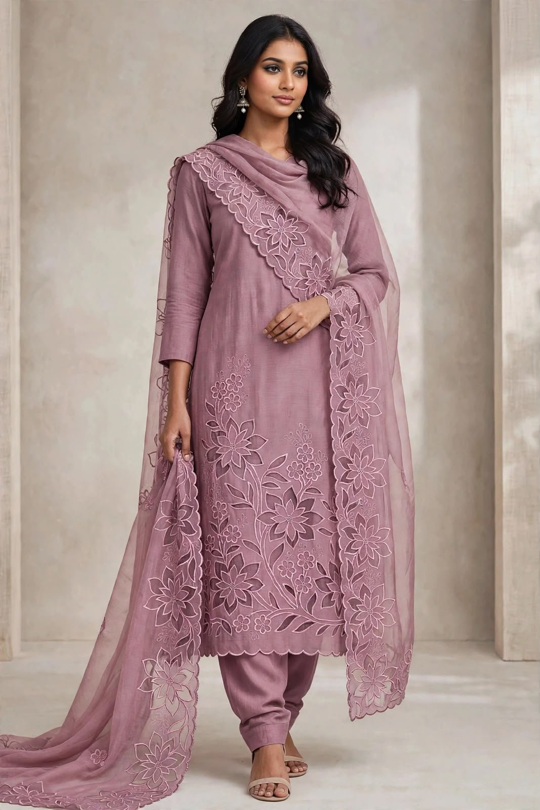 Premium quality*  Top Pure mal silk, with inner heavy-looking but light to wear, boutique-style cutw